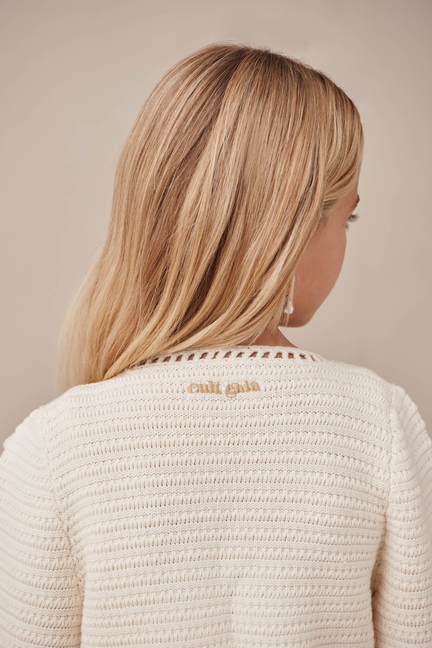 KIDS DAHLIE CARDIGAN SET - OFF WHITE