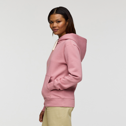 Women's Llama Pullover Hoodie | Rose