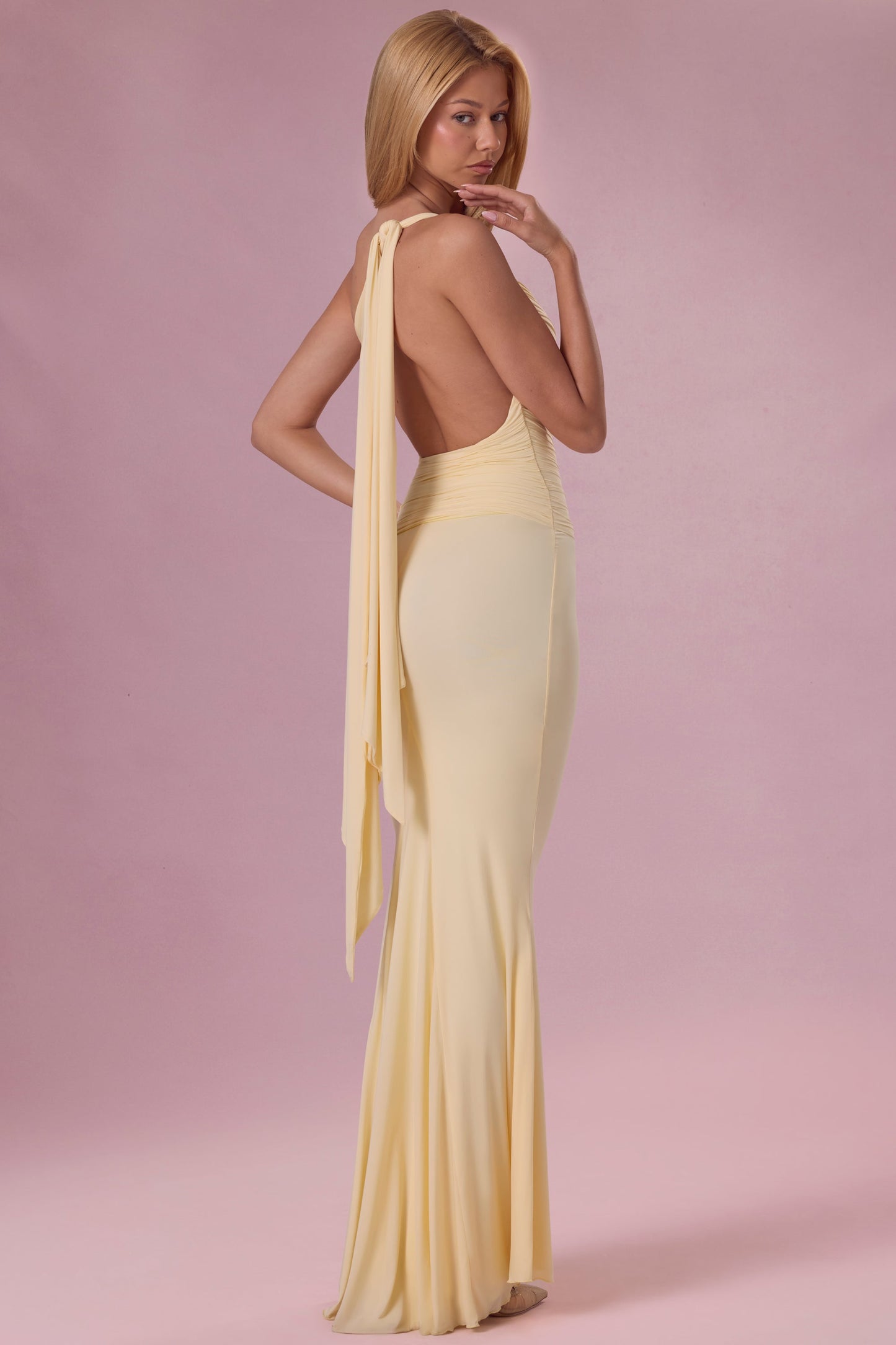 Jersey Bridesmaid Dress in Butter