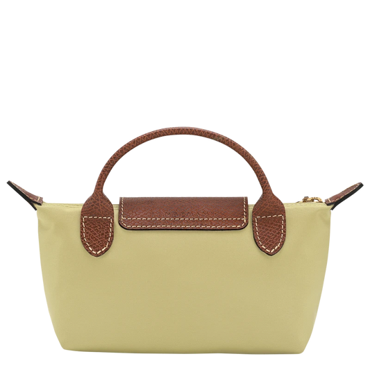 Le Pliage Original Pouch with handle Pistachio - Recycled canvas