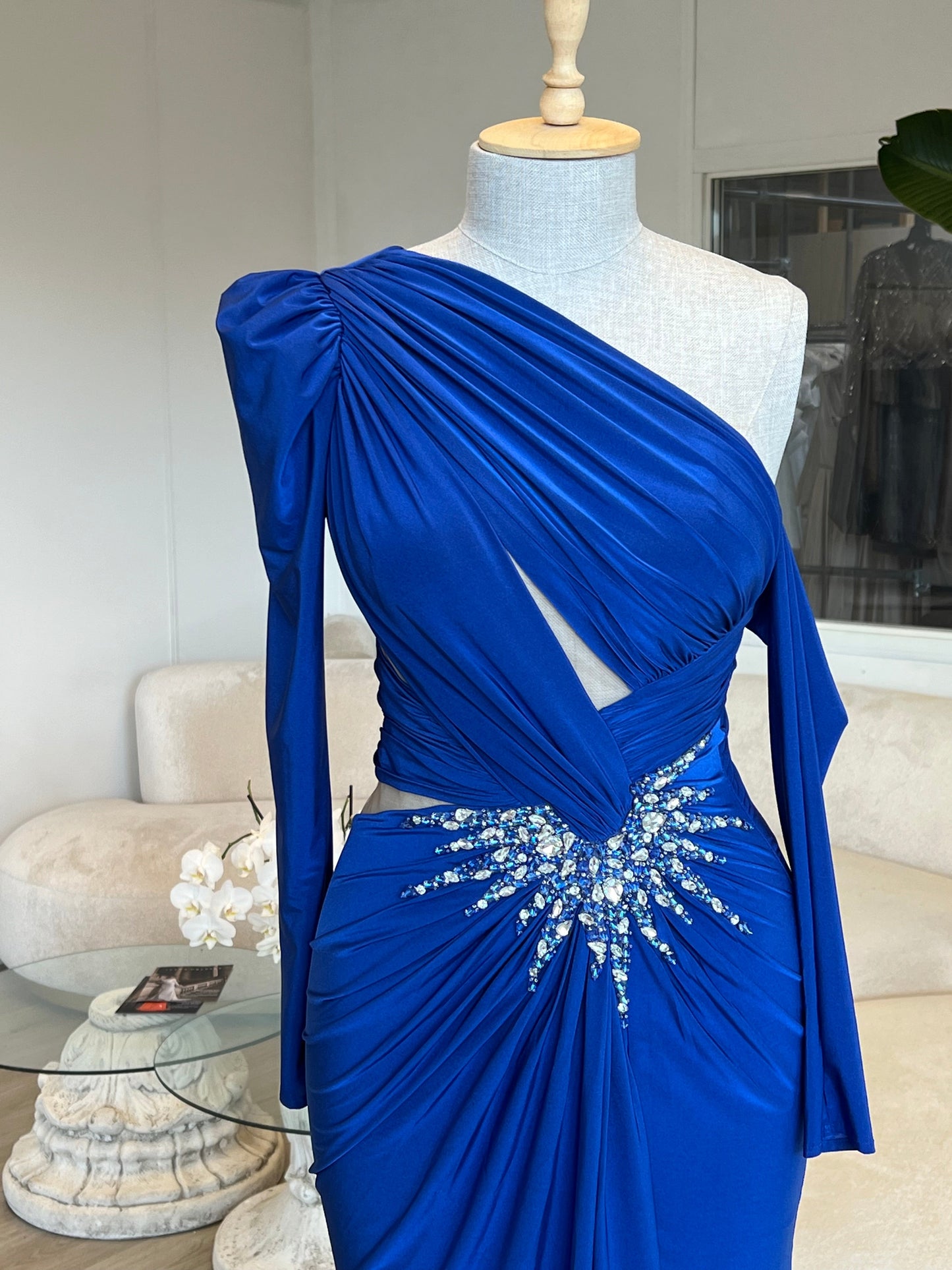 The Melissa dress blue