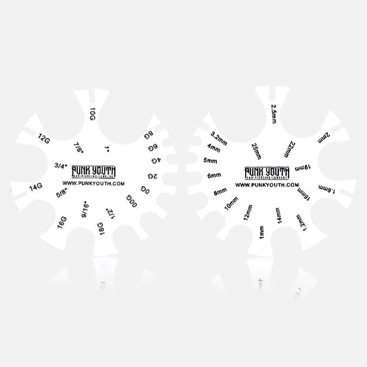 1PCS Ear Stretching & Piercing Balm + 1PCS Size Measure Tool