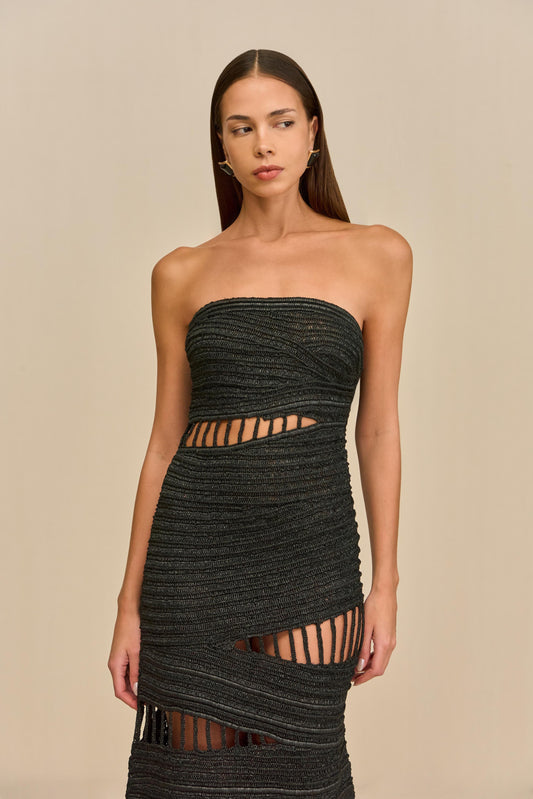 AMIRU GOWN - BLACK