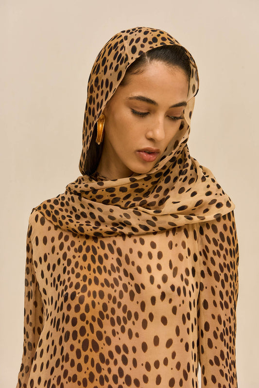 BEAUX COVER UP DRESS - CHEETAH