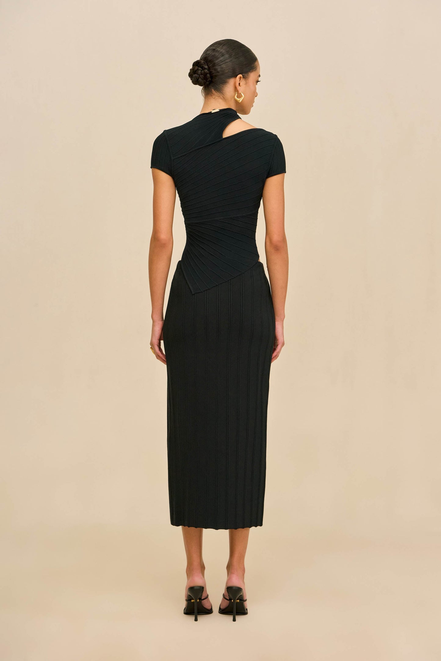 MARLINE KNIT SKIRT - BLACK