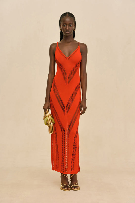 ELZA KNIT DRESS - CANYON