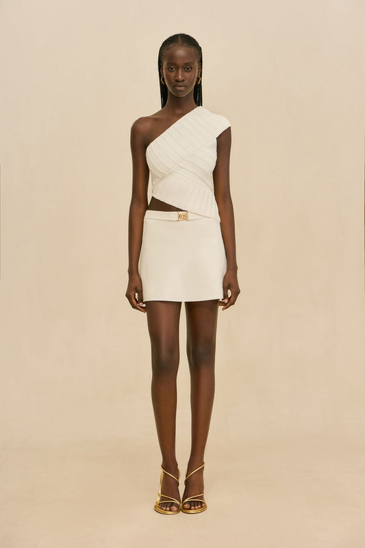ANDERSON KNIT TOP - OFF WHITE