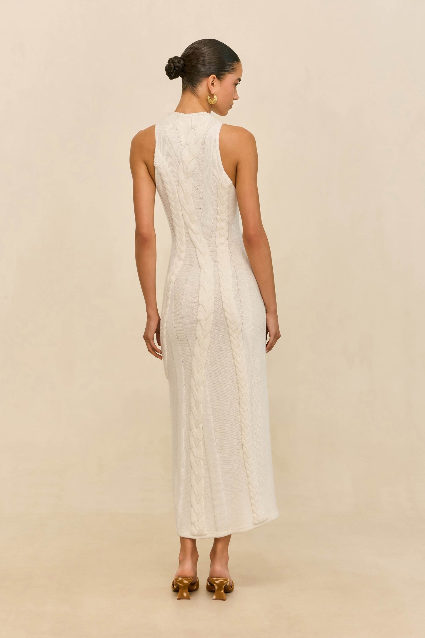 MOLLIE KNIT DRESS - OFF WHITE