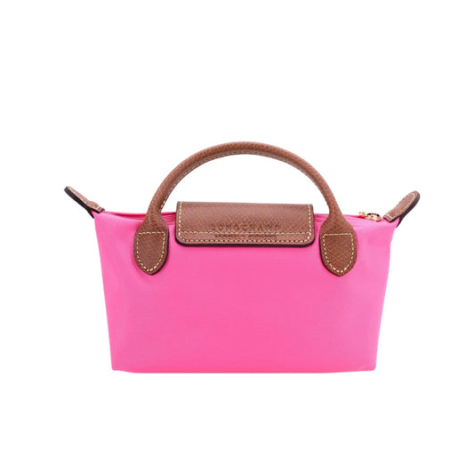 Le Pliage Original Pouch with handle Barbie Pink - Recycled canvas