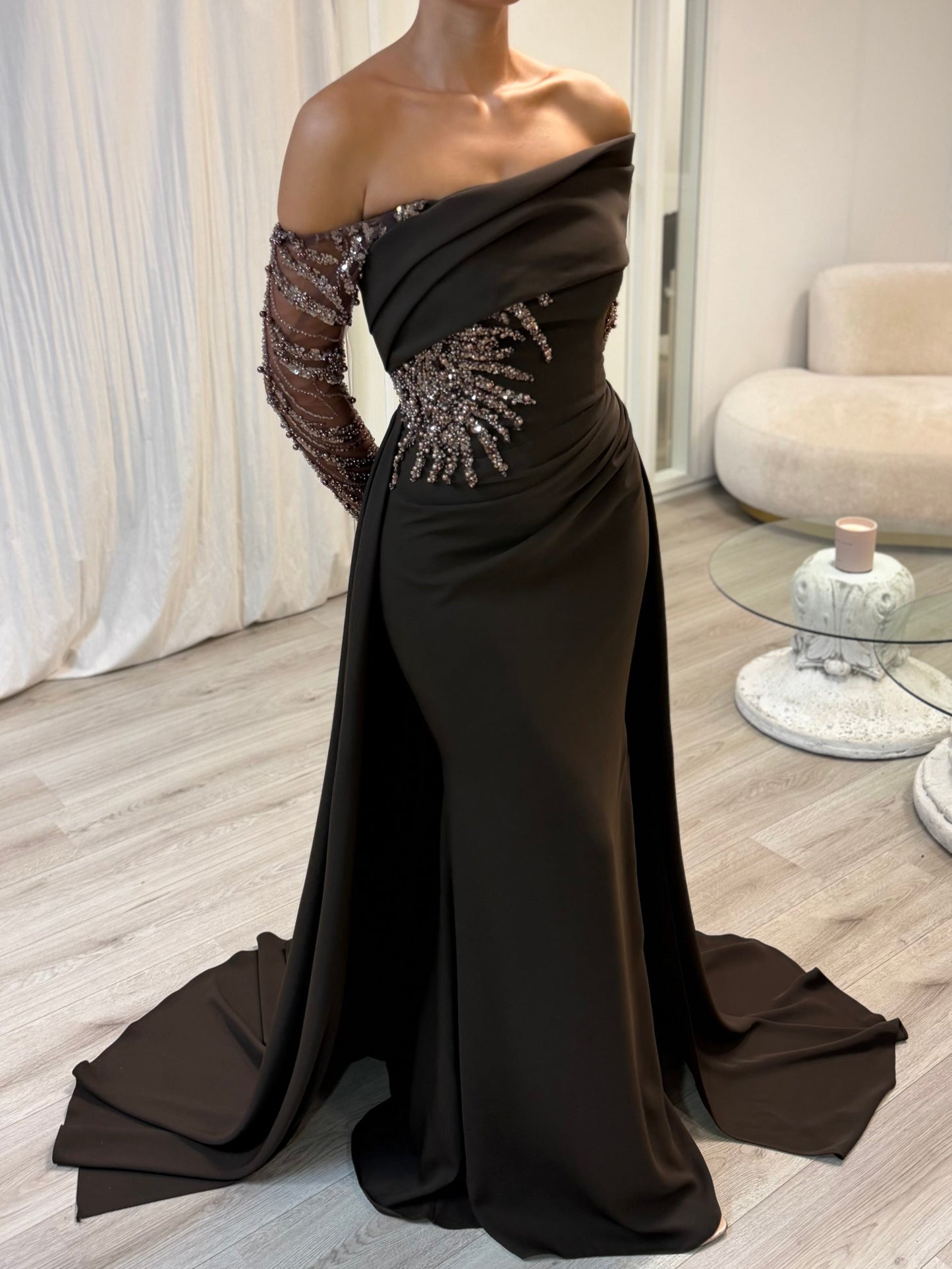 The Minara dress brown