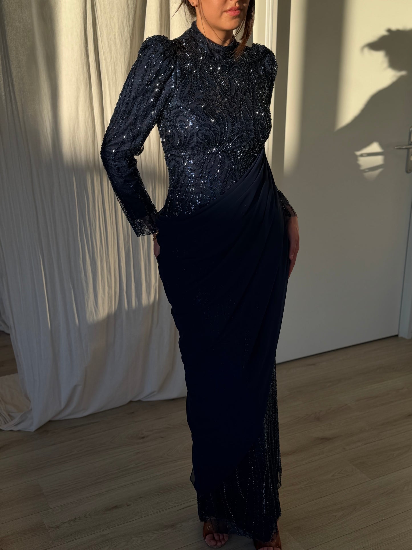 The Aysel dress navy blue