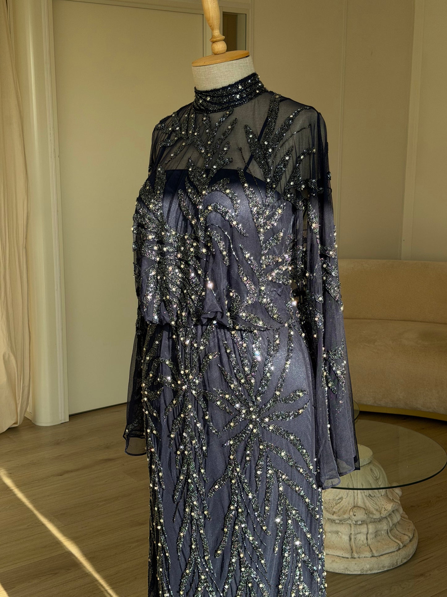 The Hamda dress navy blue