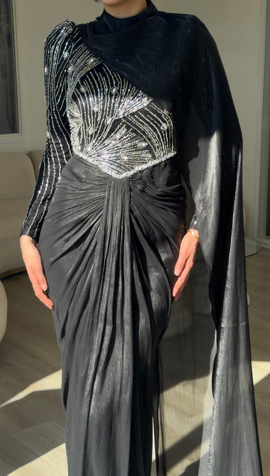 The Gül dress black