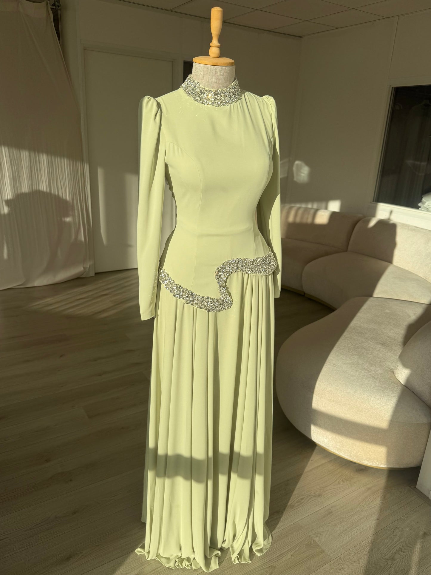 The Daisy dress lime