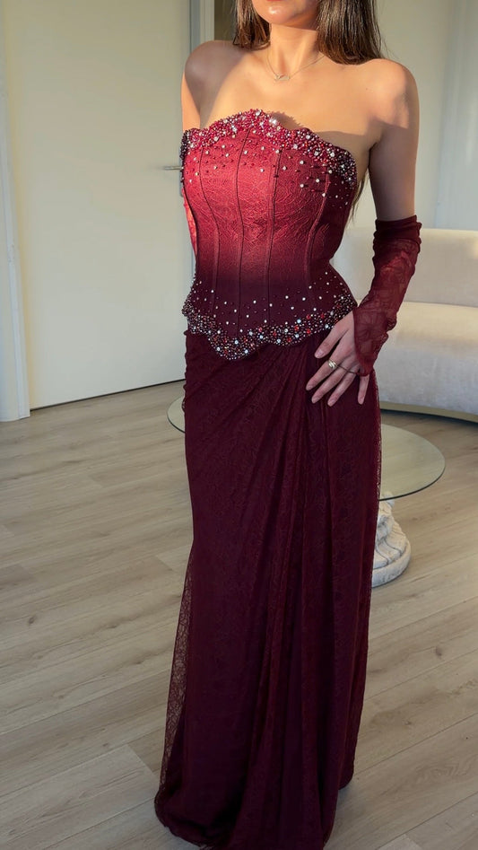 The Birsen dress plum