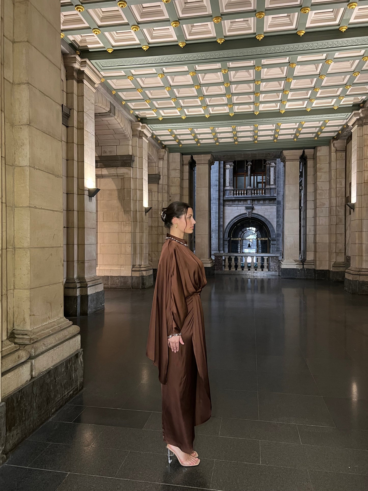 The Doa dress brown