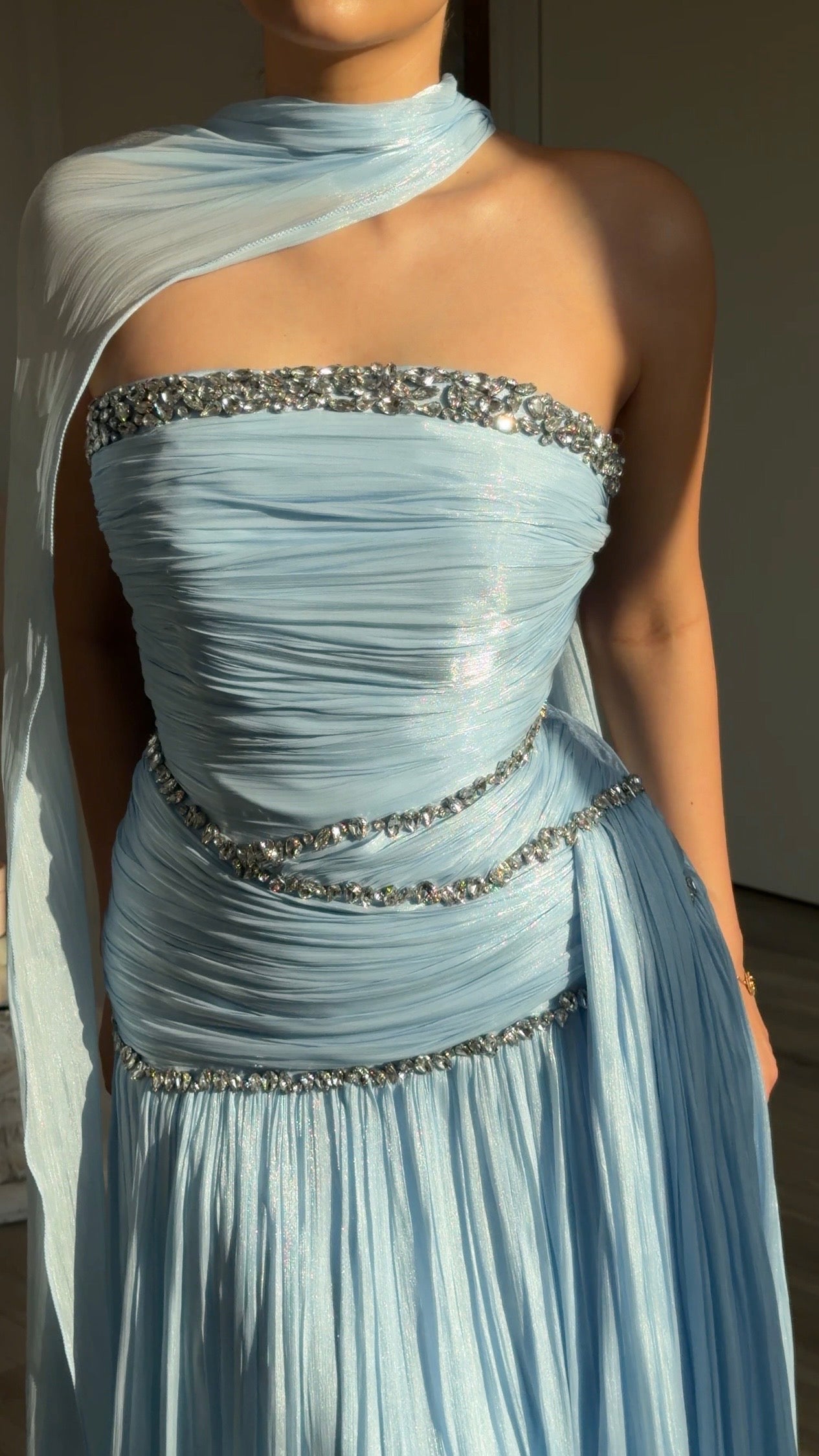 The Alia dress baby blue
