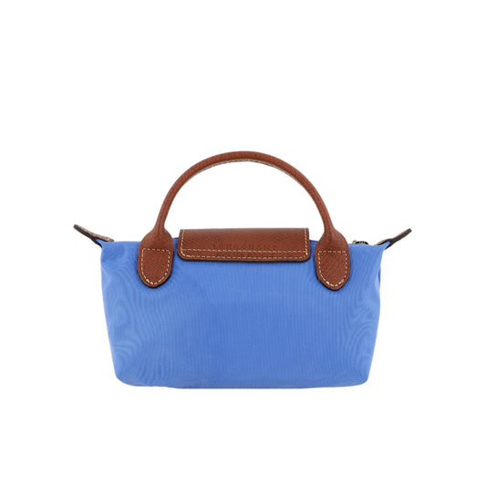 Le Pliage Original Pouch with handle Cobalt Blue - Recycled canvas