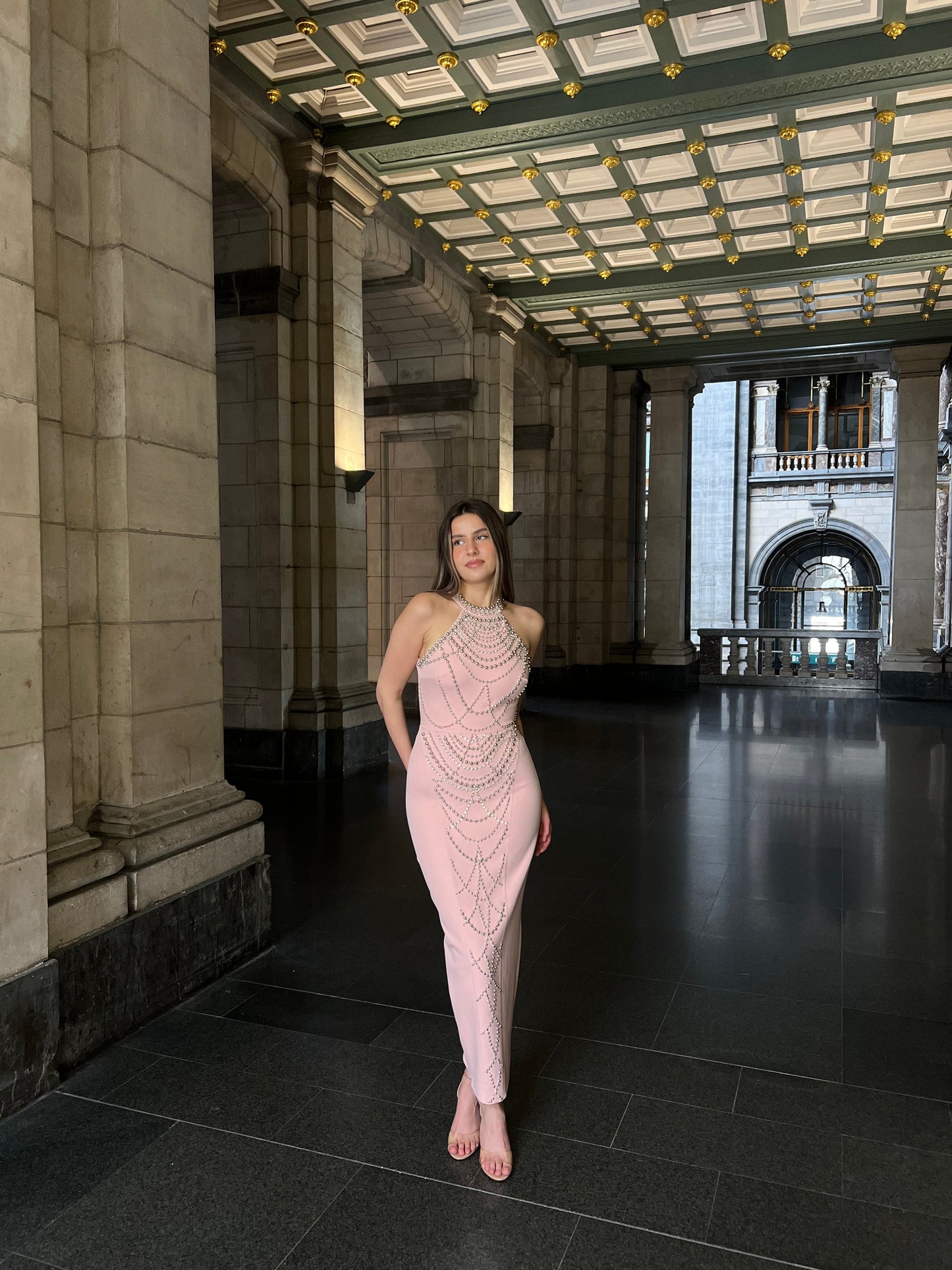 The Elf dress soft pink
