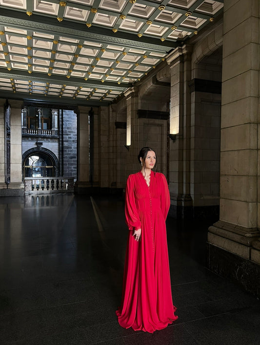 The Hera dress red