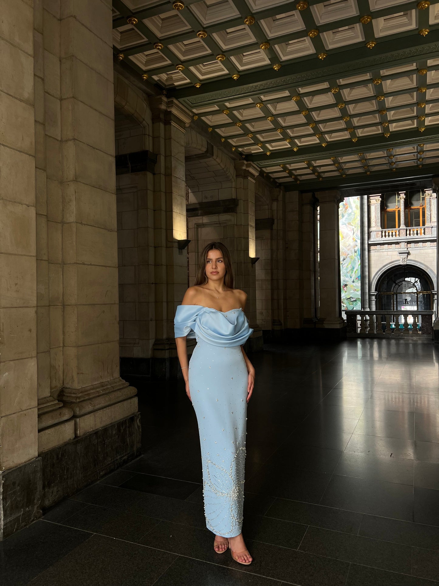 The Bloom dress blue