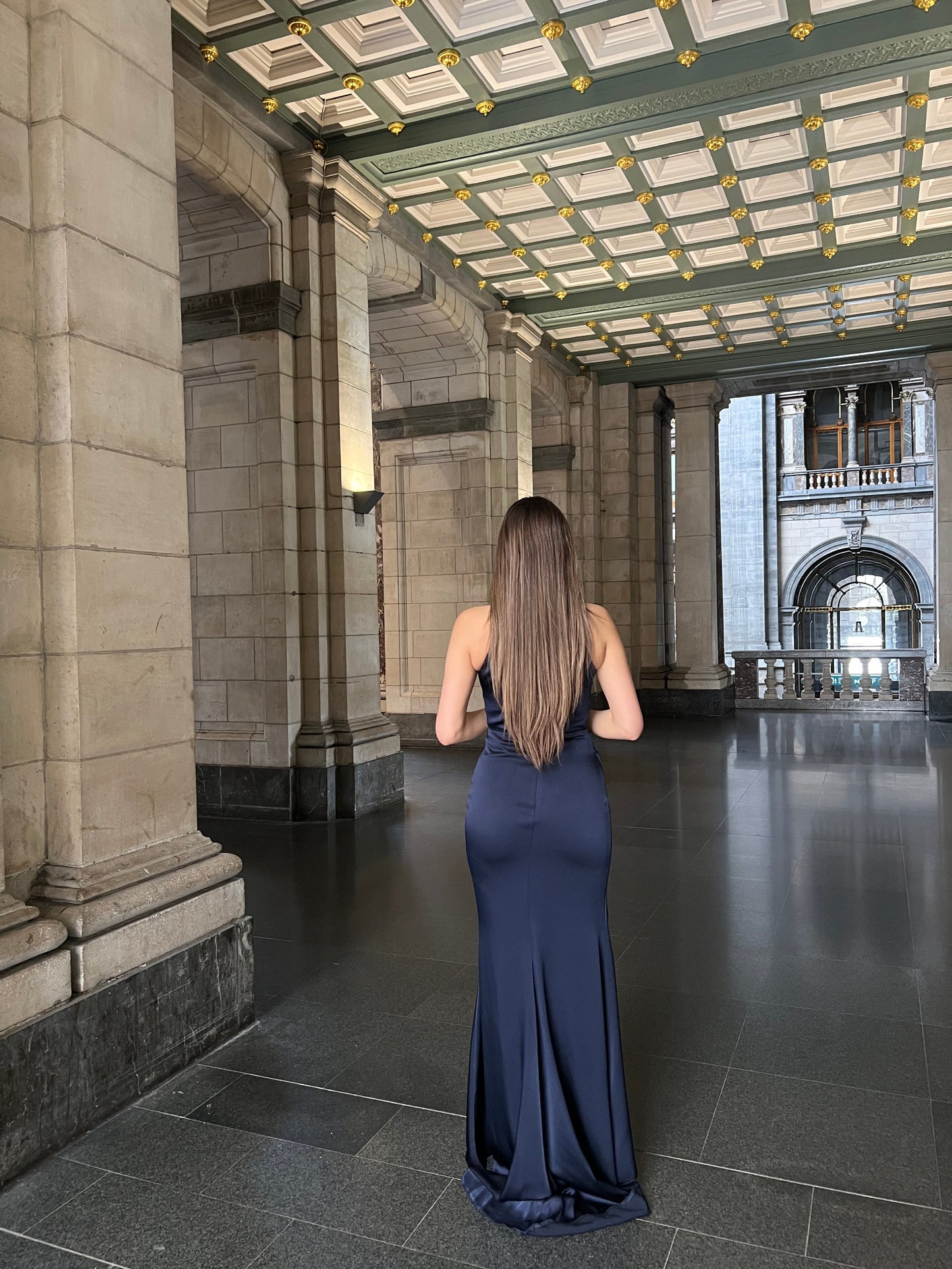 The Sophie dress navy blue