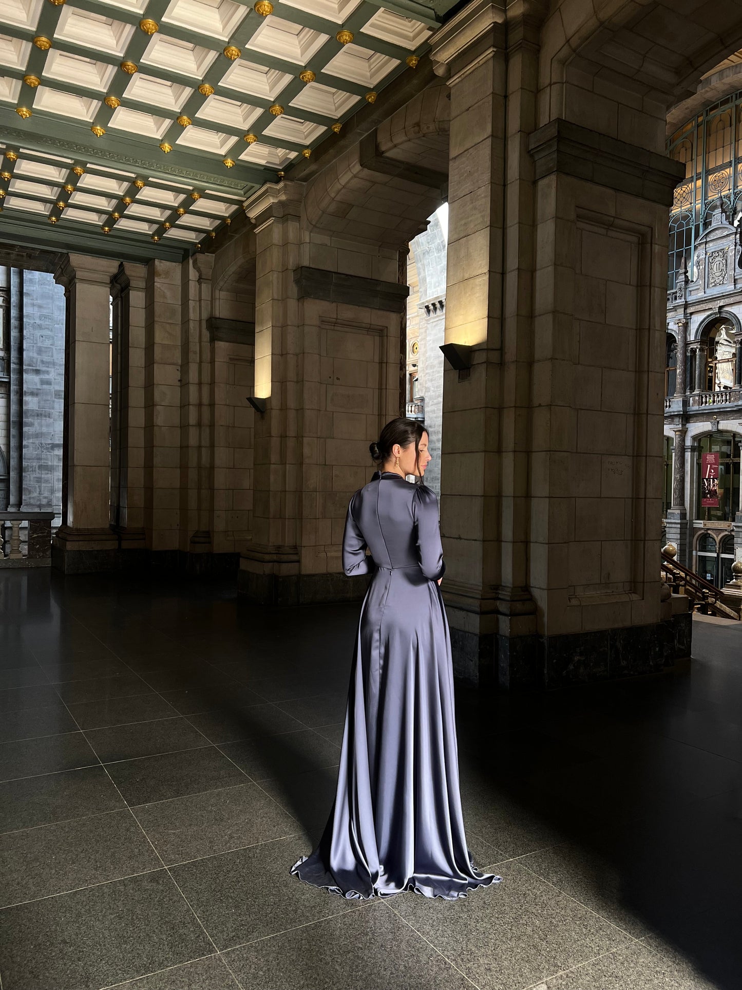 The Arzu dress blue