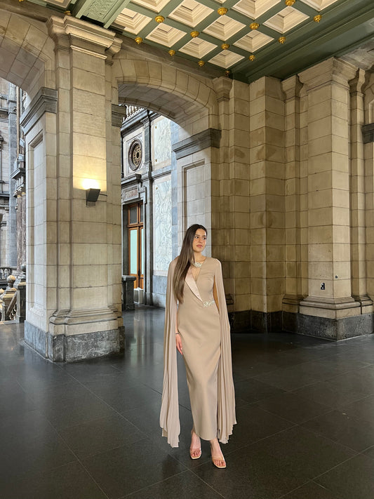 The Layal dress beige