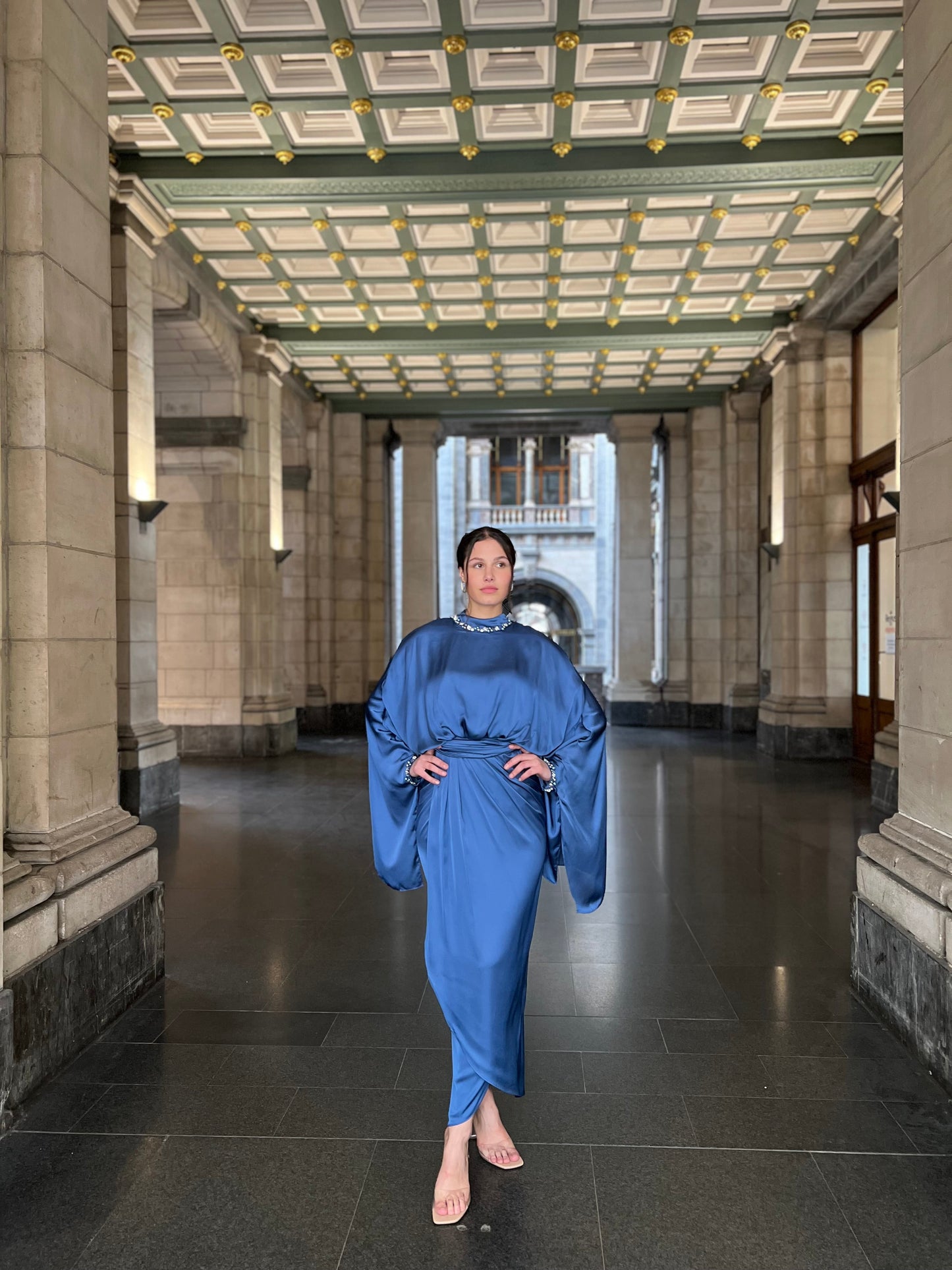The Doa dress blue