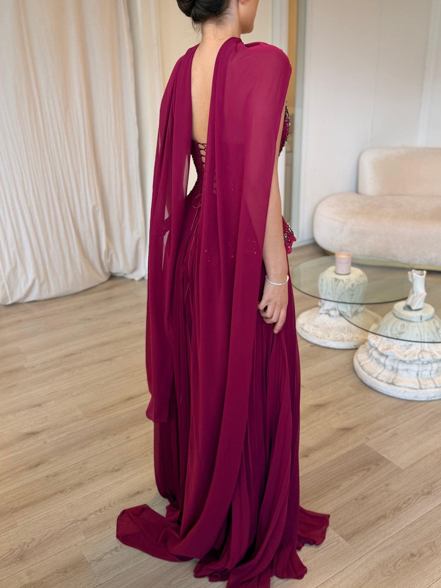 The Arya dress plum