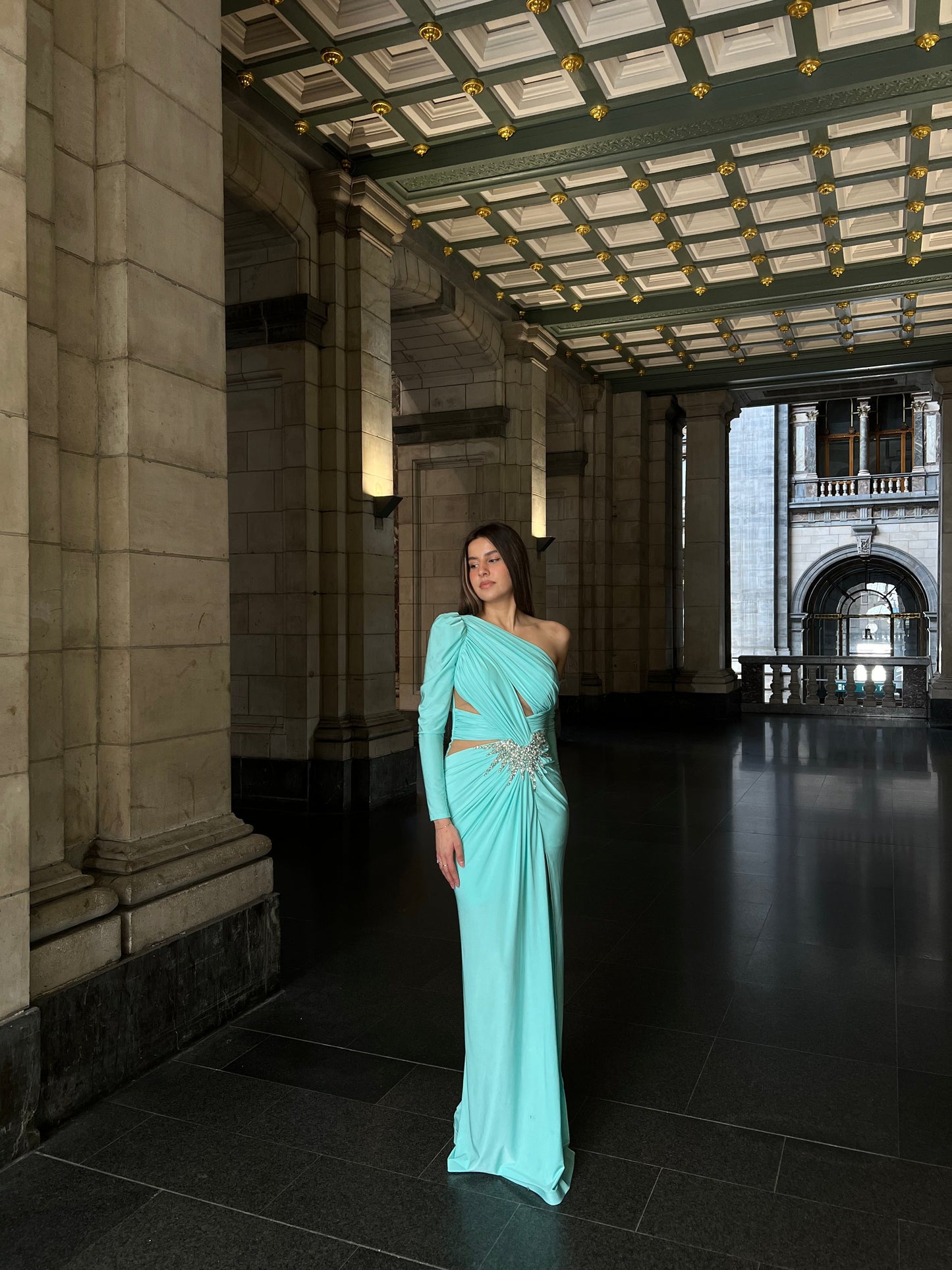 The Melissa dress mint blue