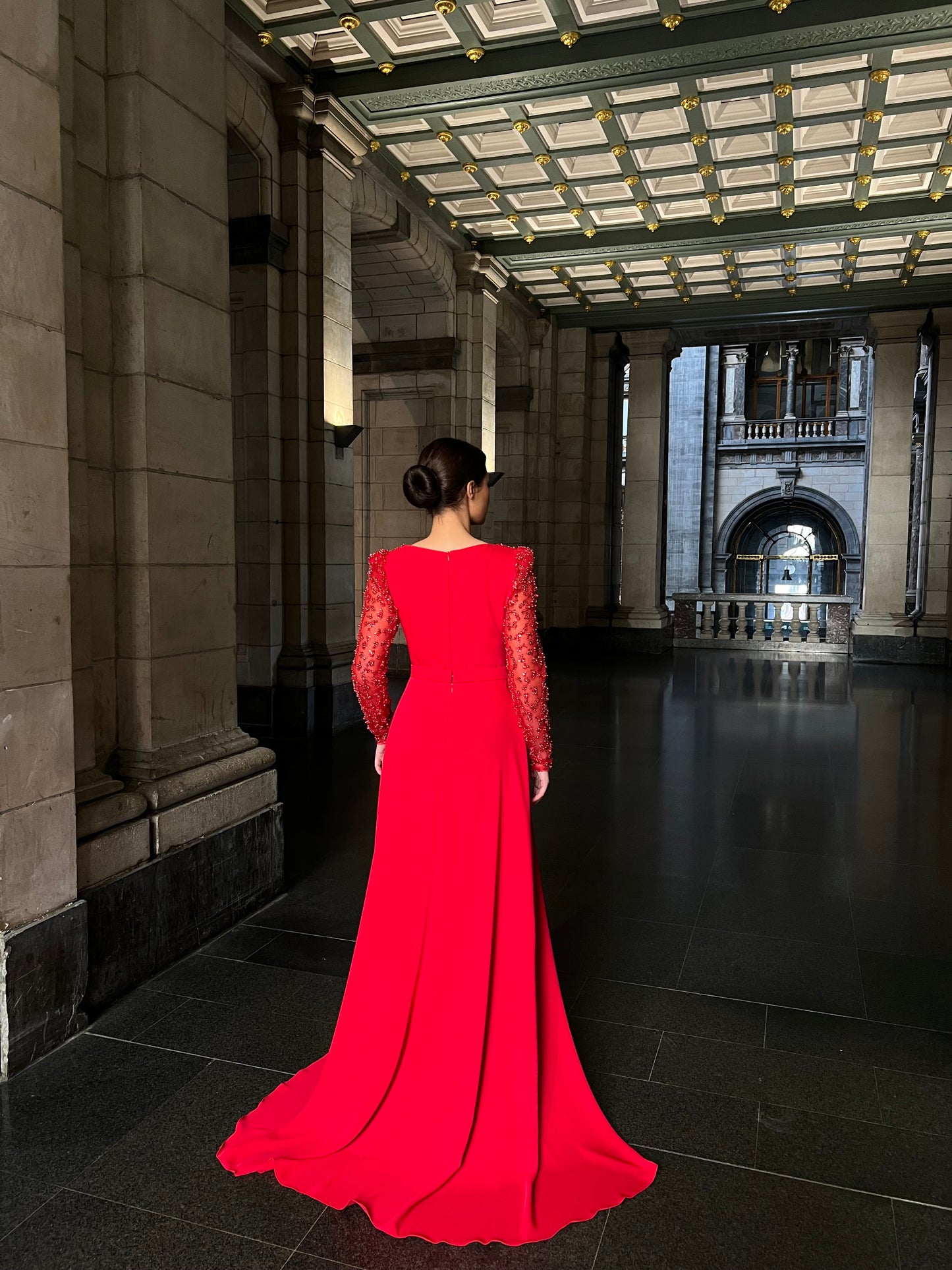 The Zara dress red