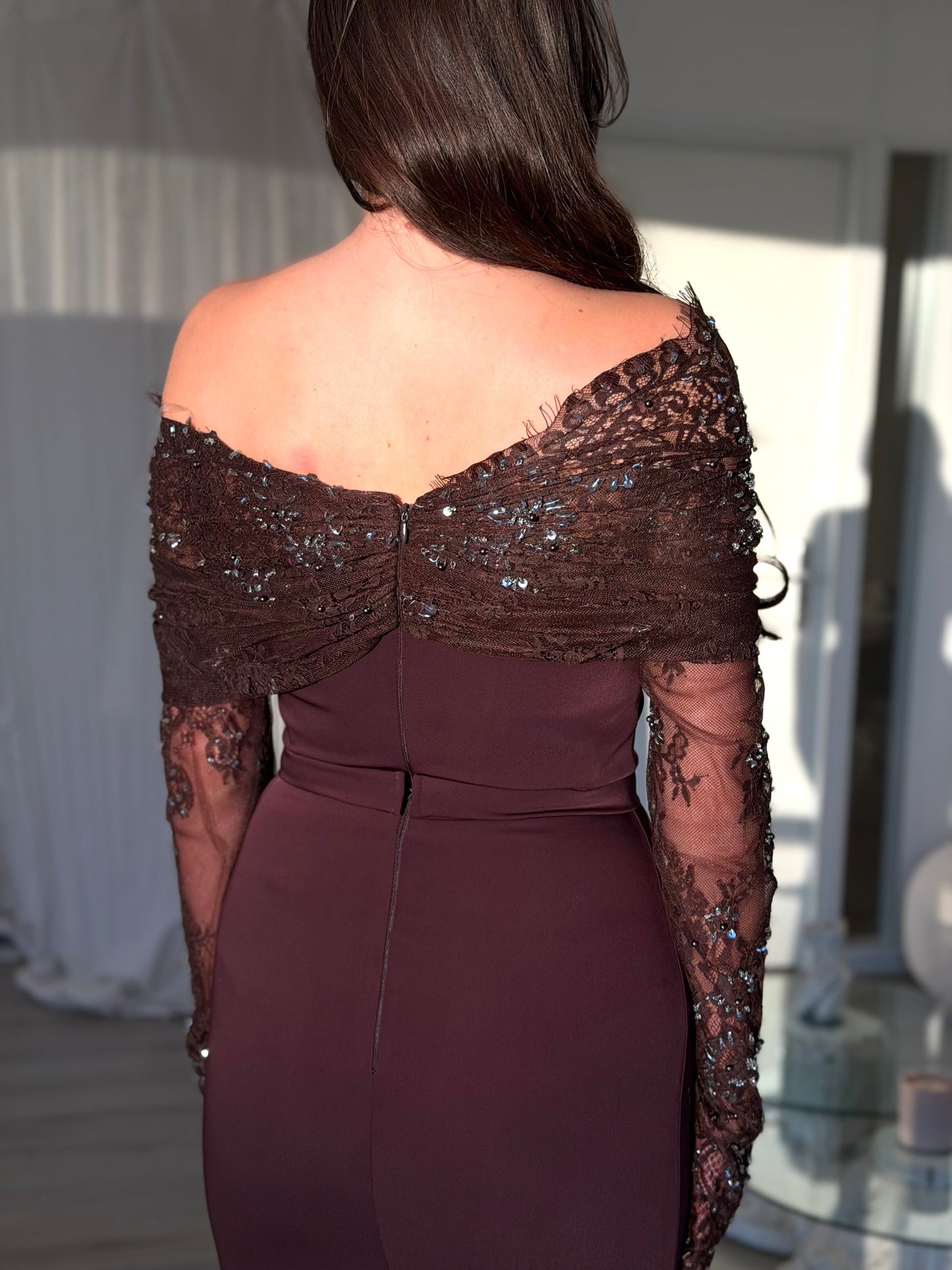 The Ina dress brown