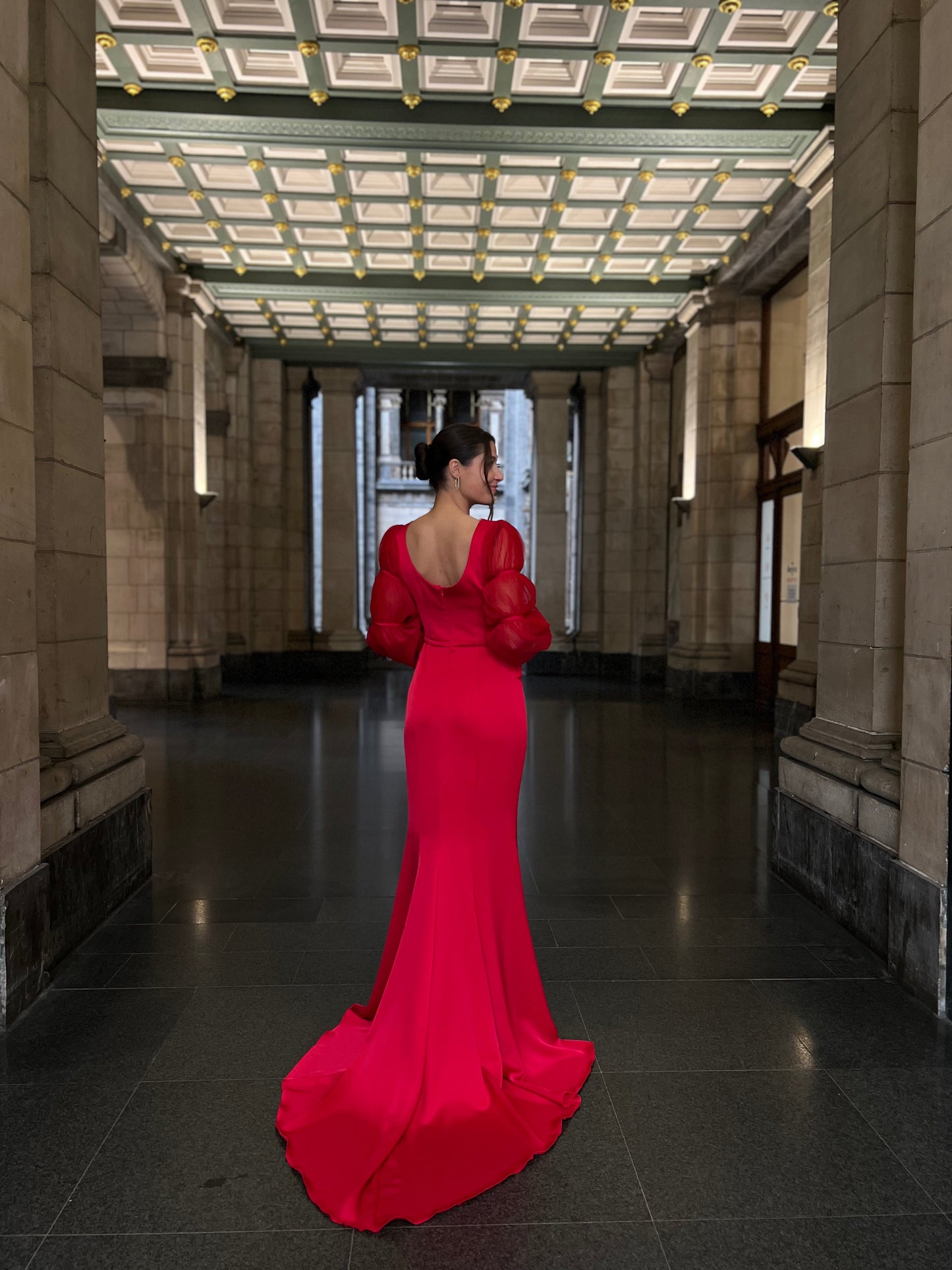 The Dafina dress red