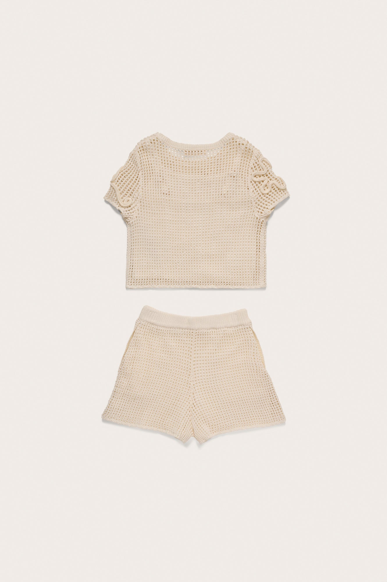 KIDS ILEANA TOP & BOTTOM SET - OFF WHITE