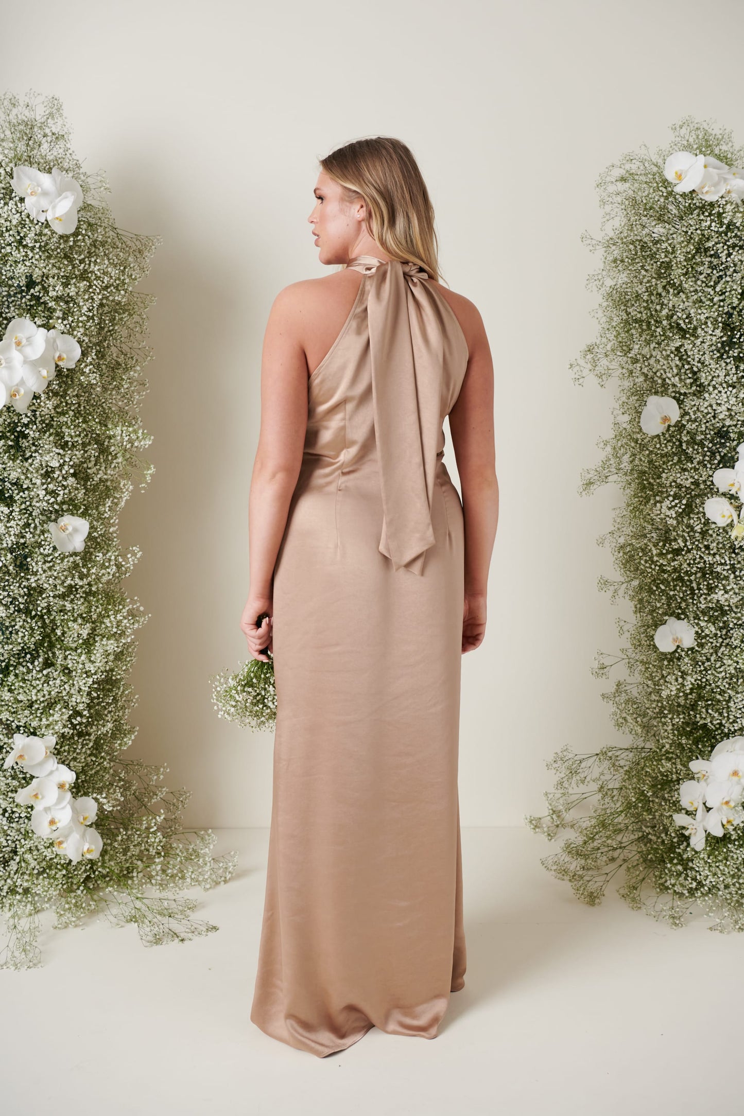 Odelle Maxi Bridesmaid Dress - Matte Mocha