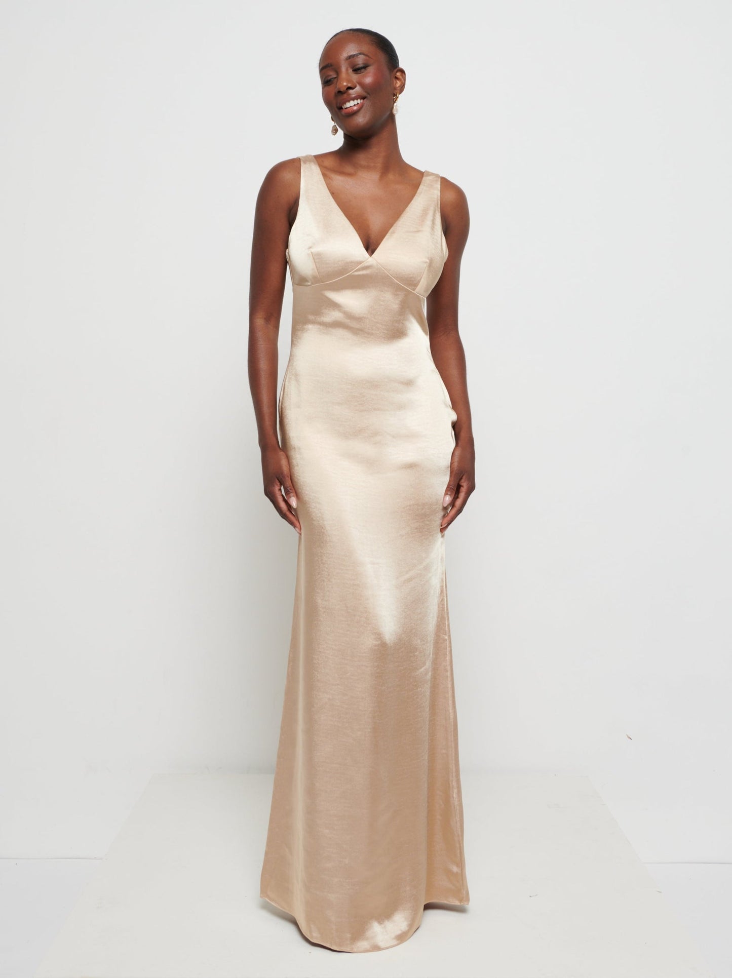 Piper Maxi Bridesmaid Dress - Matte Bronze