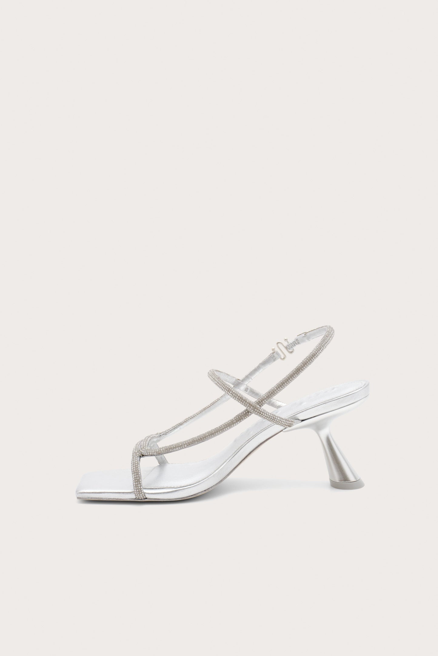 REINA RHINESTONE SANDAL - CLEAR