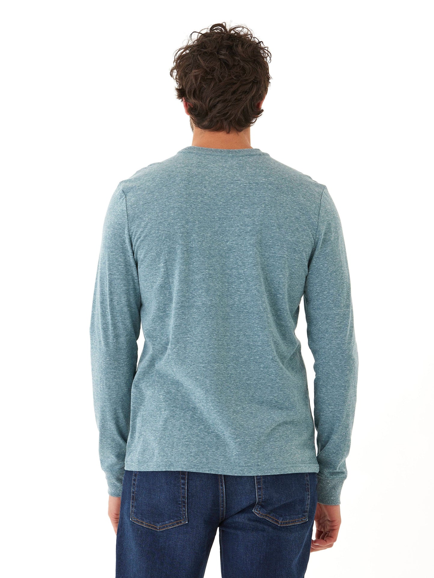 Embroidery Long Sleeve Triblend Crew