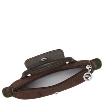 Le Pliage Original Pouch with handle Mocha - Recycled canvas