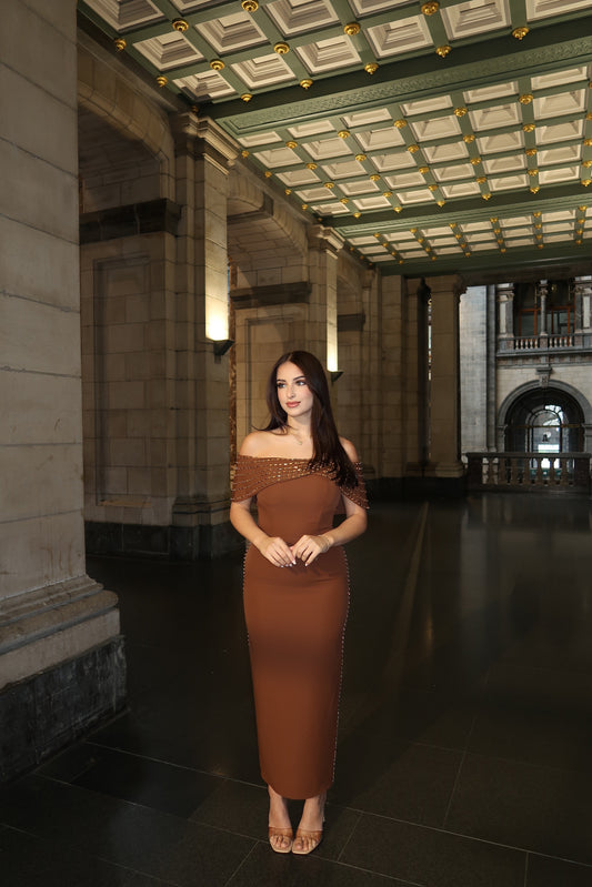 The Liva dress brown