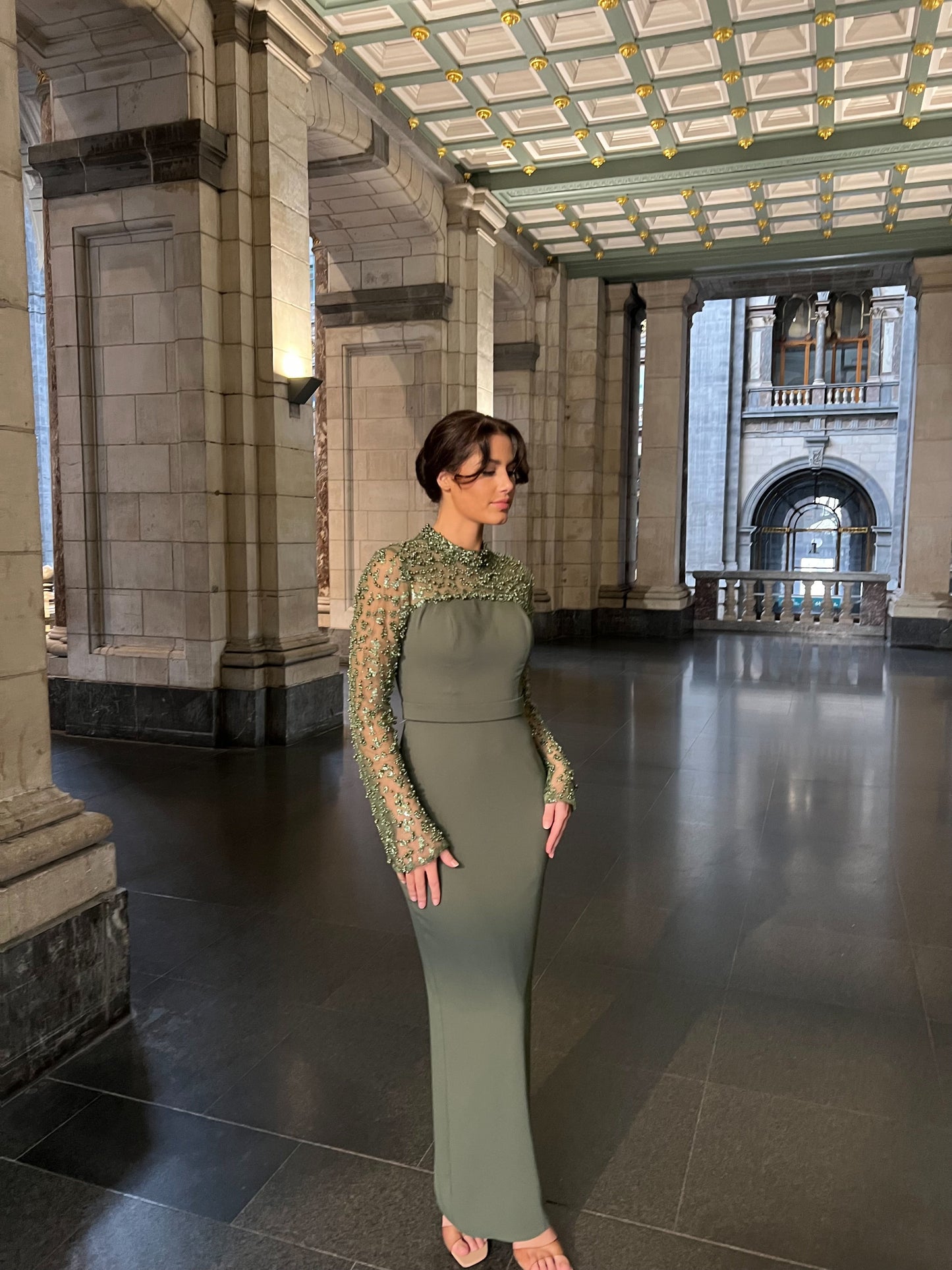 The Darla dress khaki