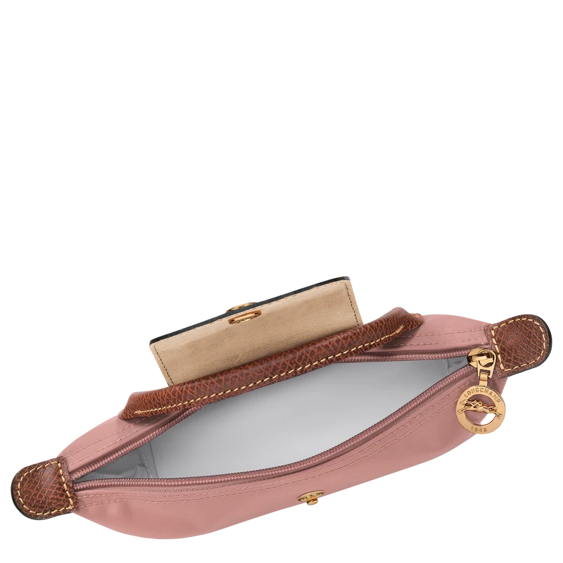 Le Pliage Original Pouch with handle Pink Tea - Recycled canvas