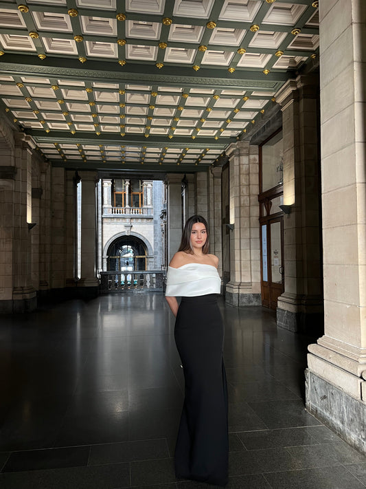 The dilara dress black&white