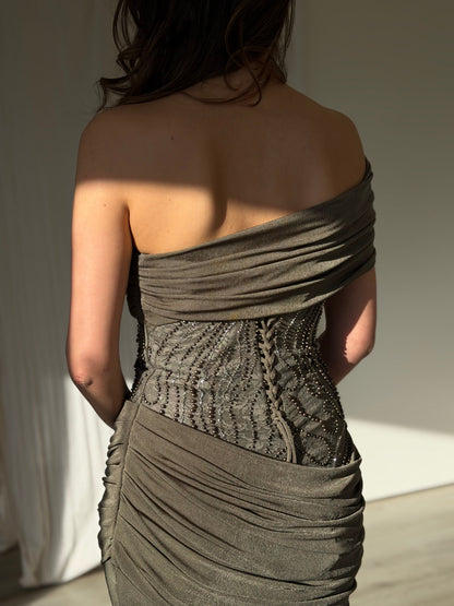 The Lirena dress green