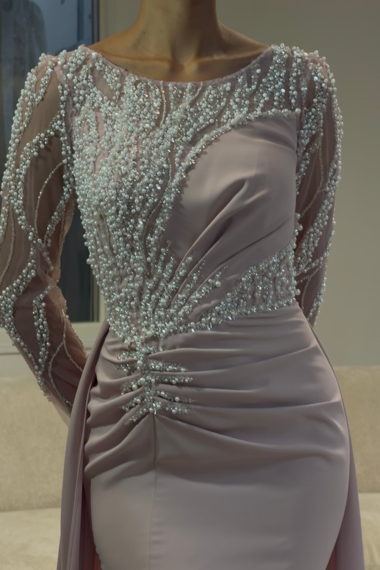The Nevra dress soft pink
