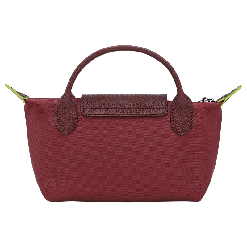 Le Pliage Original Pouch with handle Pomegranate - Recycled canvas