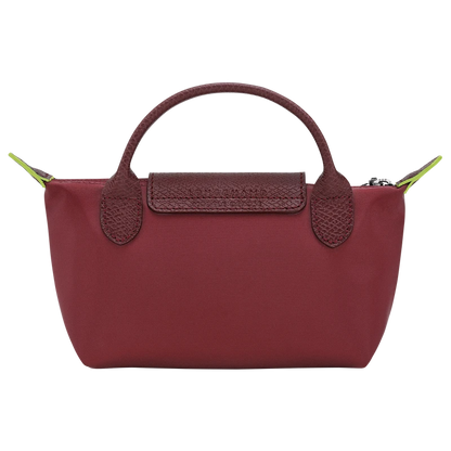 Le Pliage Original Pouch with handle Pomegranate - Recycled canvas