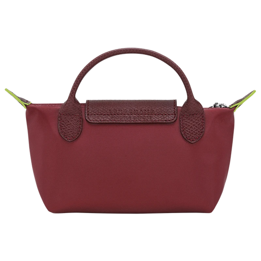Le Pliage Original Pouch with handle Pomegranate - Recycled canvas