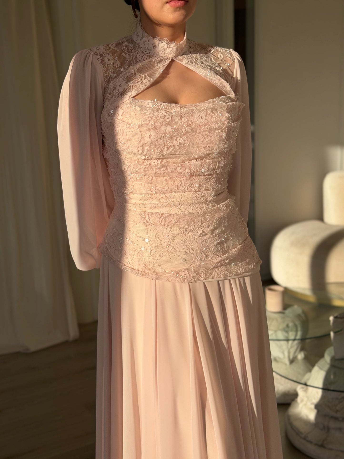The Lovira dress soft pink